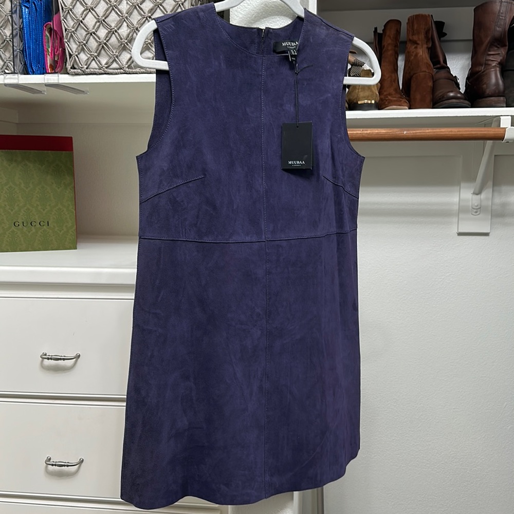 Muubaa Suede Shift Dress